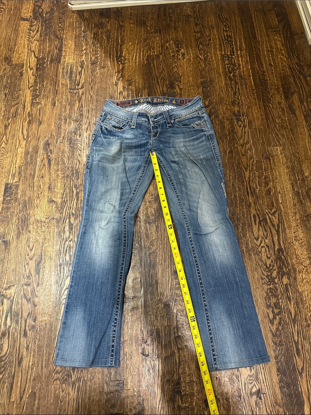 Rock Revival Women's Boot Cut Jeans in Faded Blue Wash